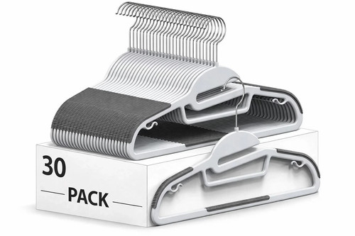 Pack white plastic clothes - white,