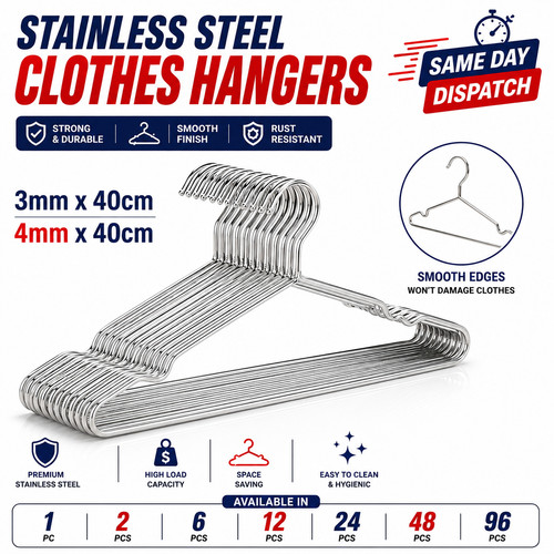Silver coat hangers - silver,