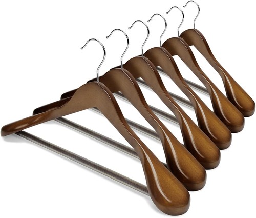 Wooden suit coat hangers adult - wooden,