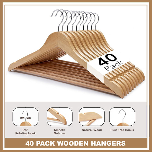 Wooden coat hangers suit - x,