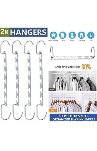Space saver clothes hangers - clothes,