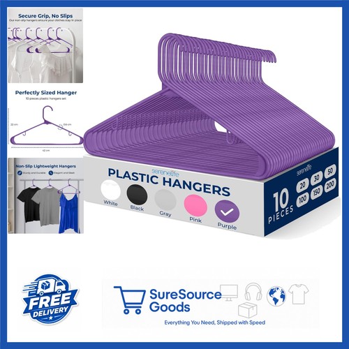 Durable plastic hangers pcs - hangers, 10
